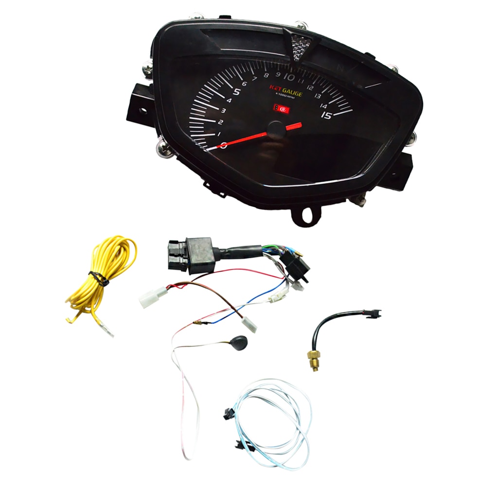 12V LCD Digital Kilometerzähler Tachometer Messgerät w/7 Farben hinterleuchtet für ATV Quad Motorrad Rolle