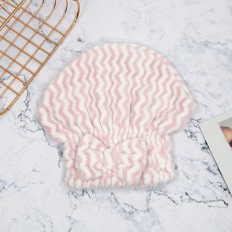 Haar Handdoek Microfiber Handdoek Strand Voor Badkamer Badstof Haar Wrap Sneldrogende Douche Cap Wraphat Thuis Textiel Effen Snel: color