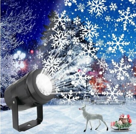 Led Kerst Moving Light Outdoor Waterdichte Sneeuwvlok Projectie Lamp Projector Verlichting Decoraties Kerst Licht