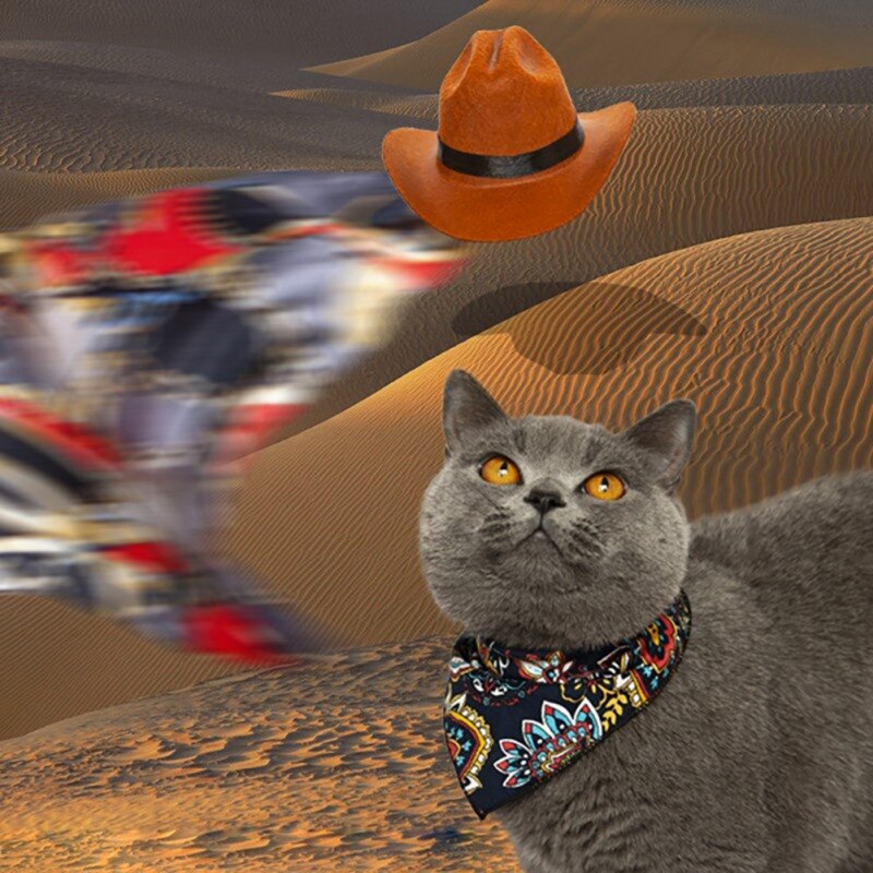 1Pc Zomer Huisdier Kat Hoed Universele Schaduw Hond Hoed Party Westerse Cowboy Hoed Outdoor Decoratieve Hoed