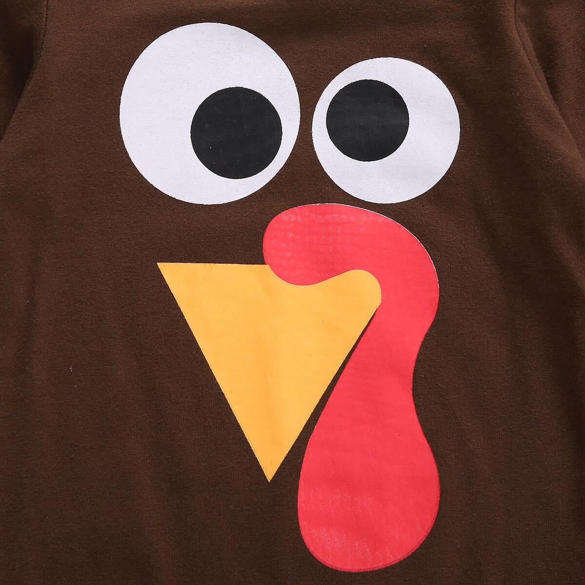 Toddler Infant Baby Boy Girl Thanksgiving Autumn Bodysuit Long Sleeve Round Neck Turkey Outfits Playsuit Jumpsuit Clothing