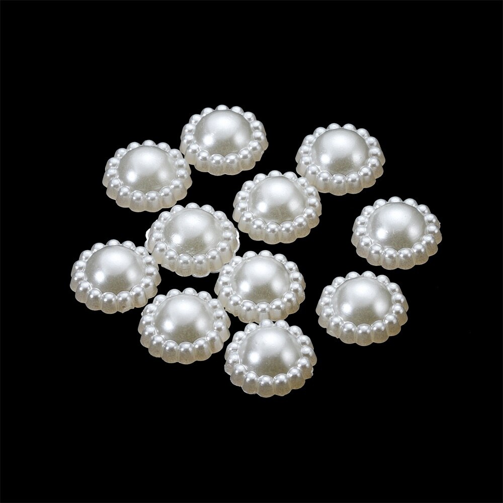 100 Pcs Butterfly Imitation Pearl Nail Art Decorative Stickers 11 Styles For DIY Bow Phone Case Glue Cabochon Decorative Crafts: 1