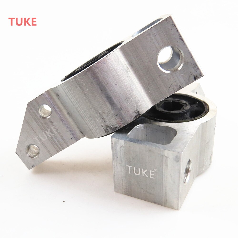 Rwsypl 2 Pcs Suspension Zoom-Driehoek Arm Lager Rubber Bussen Beugel Voor Cc Passat B7 B6 Tiguan 3C0 199 297 3C0 199 231 D