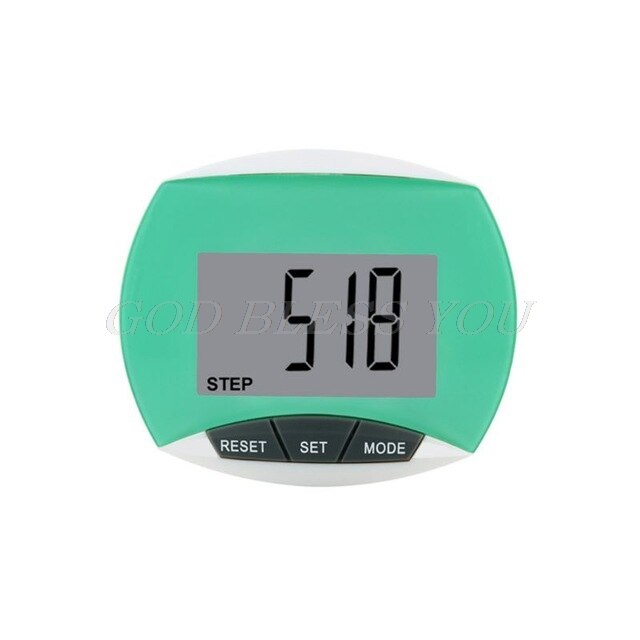 Step Counter Fitness Digital Pedometer Waterproof Step Movement Calories Counter A69A: GN
