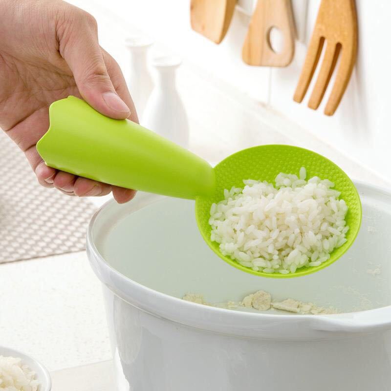 Household Rice Spoon Non-stick Smiley Face Rice Spoon Plastic Rice Cooker Rice Shovel Rice Cooker Cute Tablespoon Set
