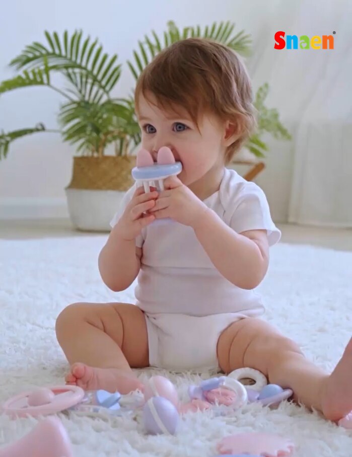 10 Stuks Set Baby Veiligheid Rammelaar Tanden Bijten Speelgoed Bijtring Baby Rammelaar Sensory Speelgoed Beste Cadeau Voor Kinderen Snaen