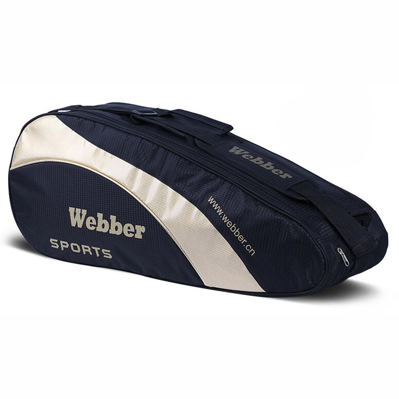 4 stk store badmintonposer sportsketcher håndtaske vandtæt tennis rygsæk gym stilfuld racquet pack teenager træning