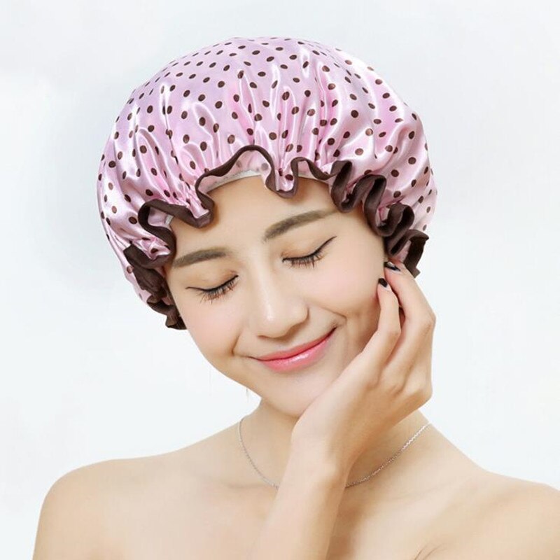 Vandtæt badehætte tykkere elastisk bad hat badehætte til kvinder spa badning tilbehør frisørsalon badeværelse produkt