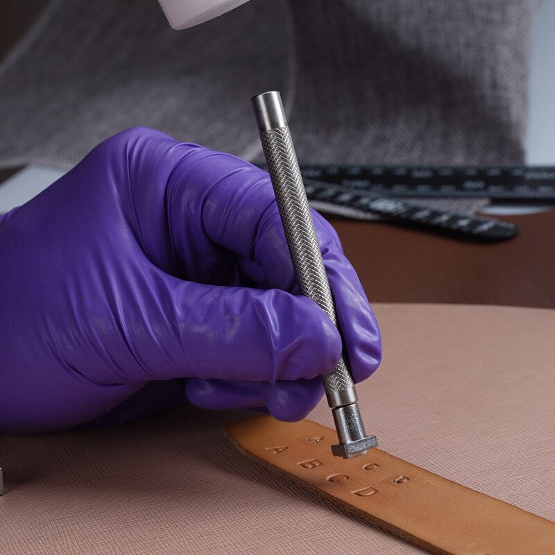 37 Pcs Alphabet and Number 26 Letters Alphabet &amp; 10 Numbers Imprinted Metal Leather Punching Tools for Leather Craft Tool Making