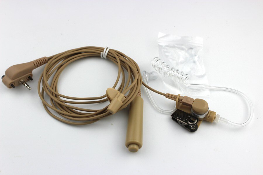 Auriculares de tubo de aire acústico, auricular PTT para Vertex estándar VX131 VX230 VX231 VX261, Walkie Talkie