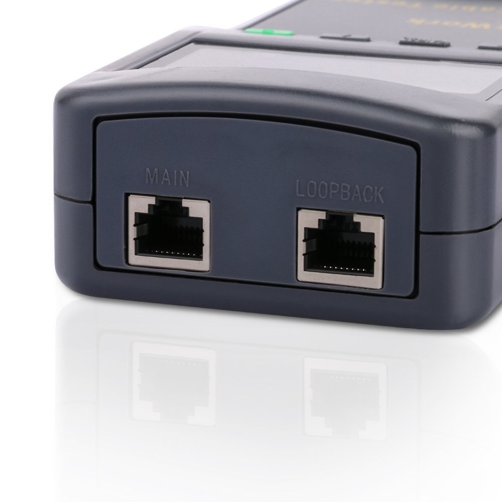 LCD RJ45 Network Cable Tester LAN Tester Tool Kit Portable Phone Cable Tracer Meter Cat5 5E 6E STP UTP LCD Display