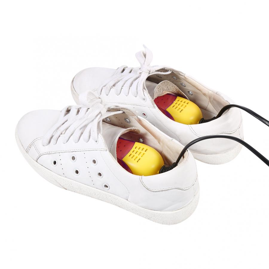 Uv lys sko tørretumbler vinter sko deodorization sterilisering affugte enhed boot sko varmelegeme tørring maskine 220v 10w