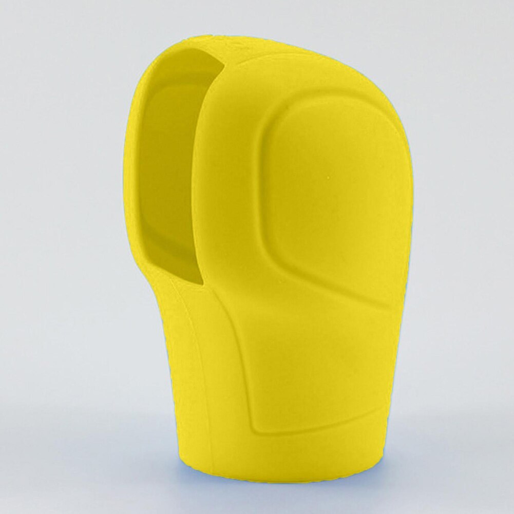 Universell manuell bil håndbremsekasse silikon girhode girskifte deksel fargerike bytte krager håndbremsegrep interiør dekor: Gul