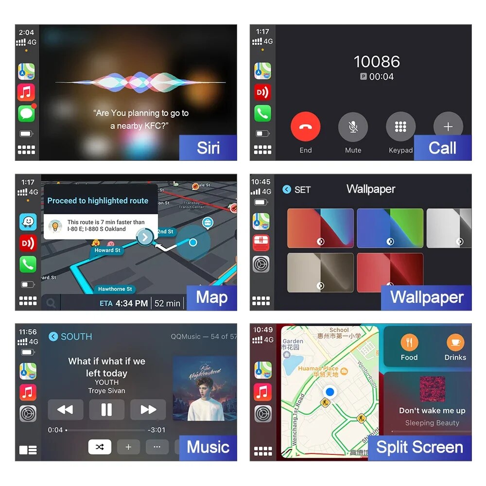 CarlinKit Wireless Carplay Dongle Android Auto Wireless AI Box FOTA MirrorLink USB Adapter For Aftermarket Android System