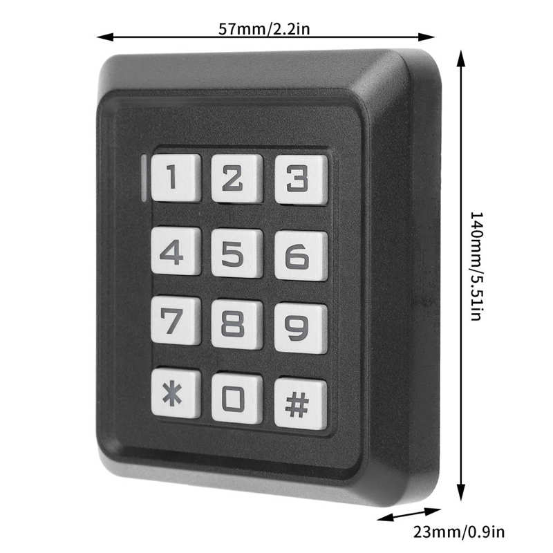 Tastiera Controllo Accessi Esterna IP68 Con RFID E Password - Impermeabile Per Cancelli E Porte - Foto 7