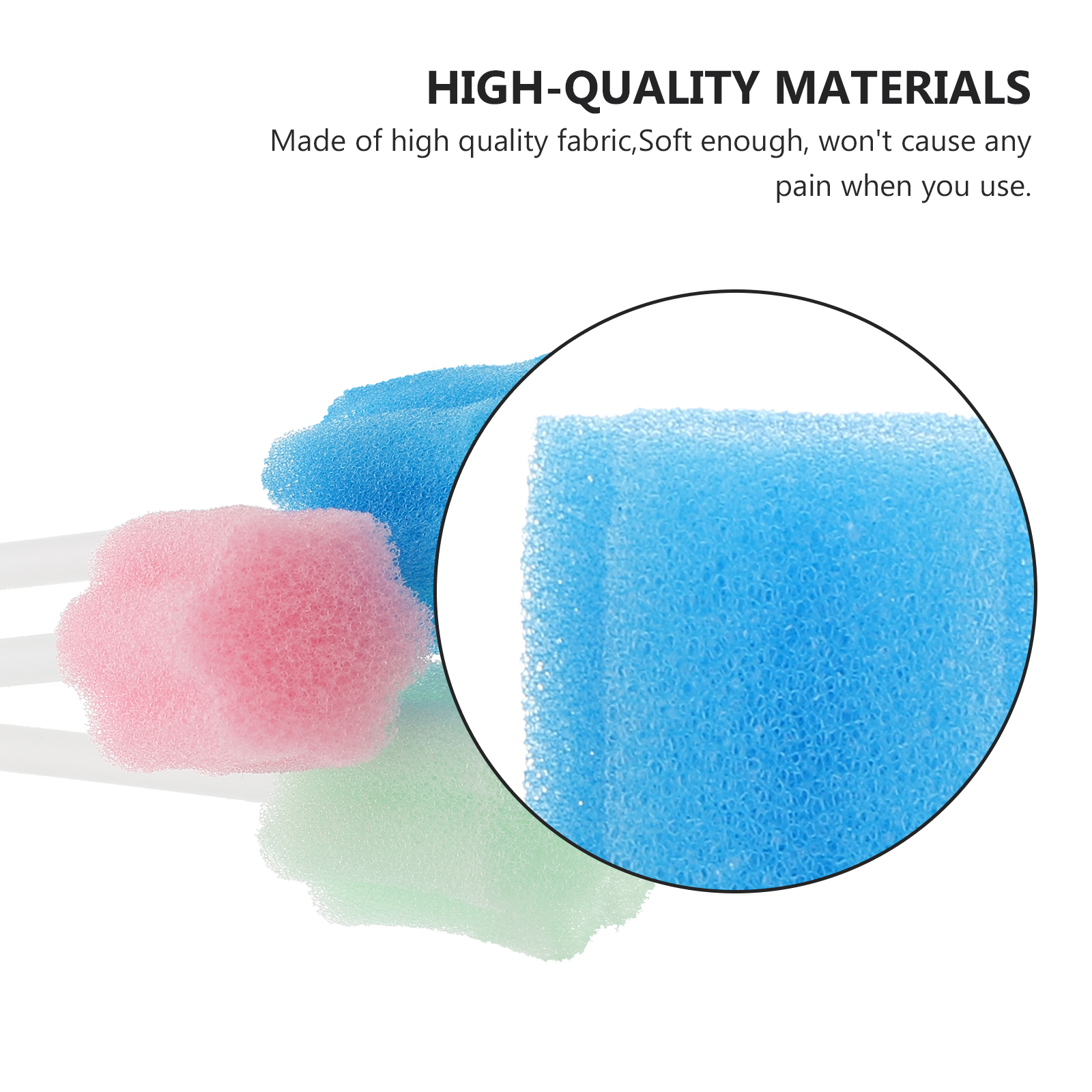 300pcs Mouth Care Swabs Safe Practical Oral Cleaning Sticks Sponge Swabs for Oral Use