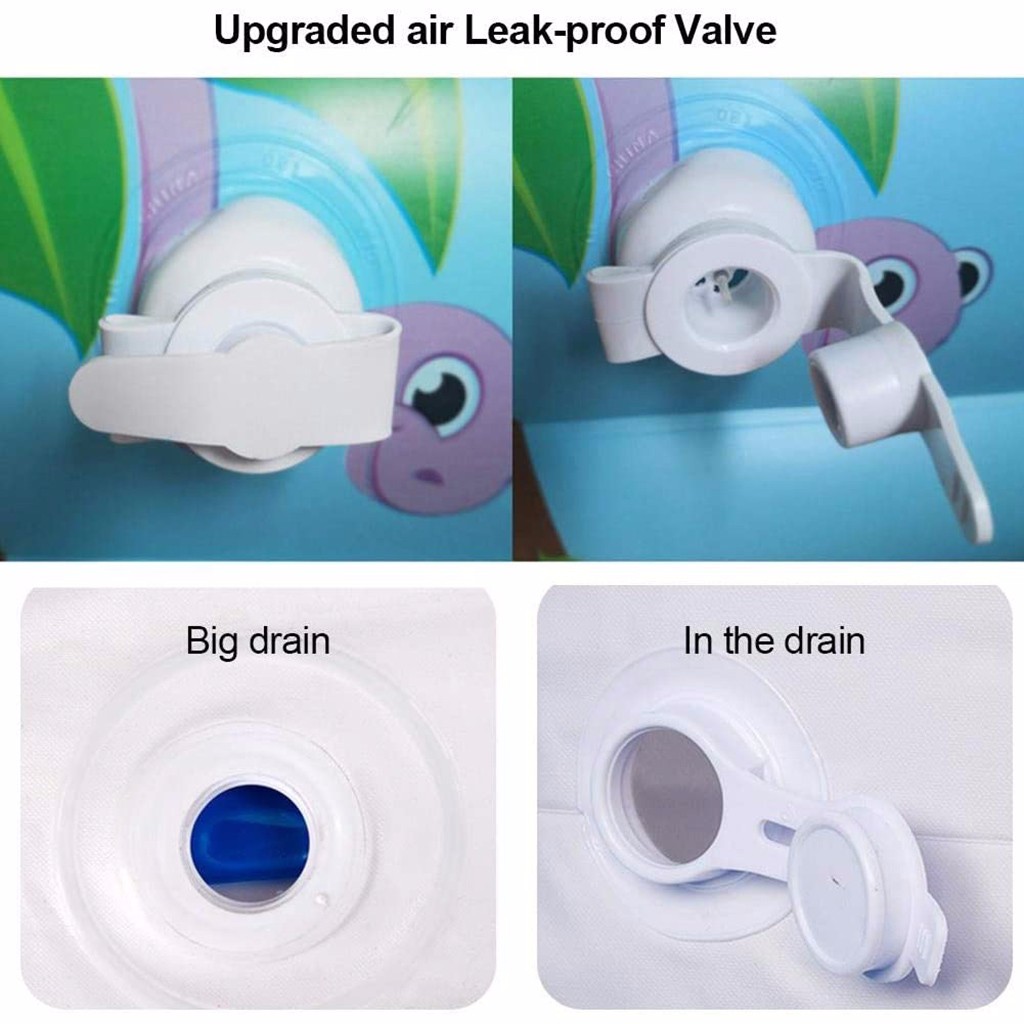 Rechthoekige Opblaasbaar Zwembad Thicken Pvc Peuterbad Baden Bad Outdoor Zomer Zwembad Voor Kinderen # S