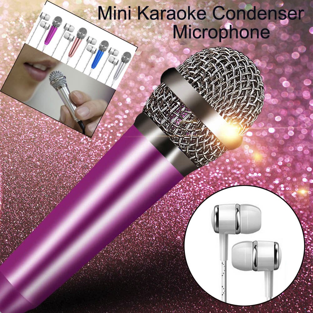 Mini Karaoke High Standard Condenser Microphone with Headphone Stretch Audio Cable and Micro Tube Integrated Microphone #10