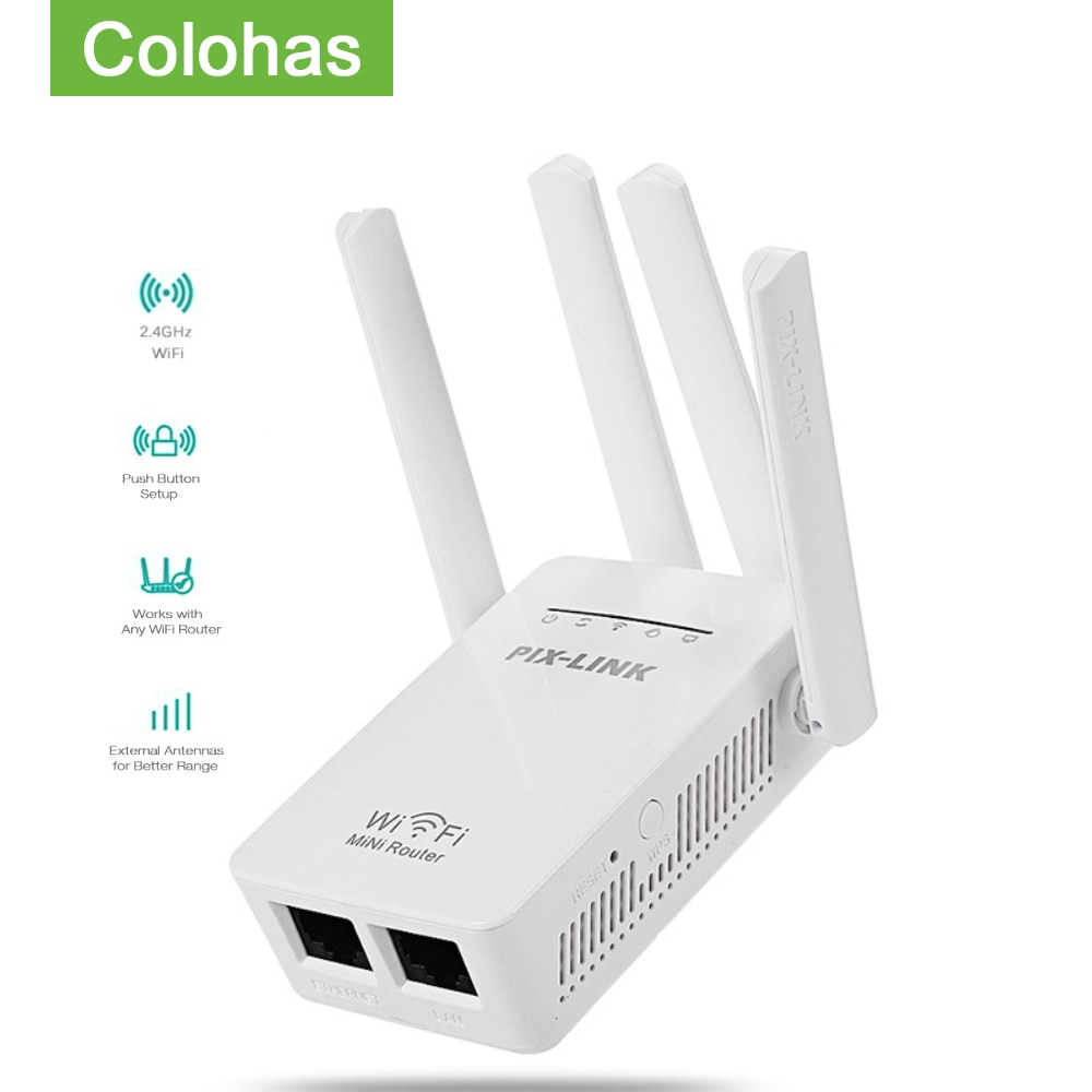 Wireless Wifi Repeater 300Mbps Mini Wireless Router Wifi Extender Wifi Repeater Long Range Wifi Booster Signal Amplifier