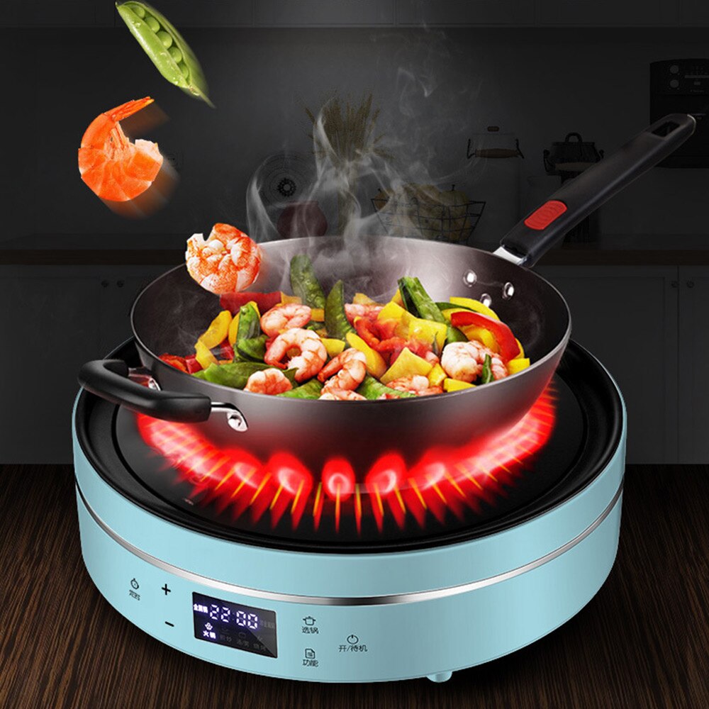 Household Induction Hob Ceramic Cooker 2200W Induction Cooker Electric Ceramic Stove High Efficiency Electric Cooker Stove