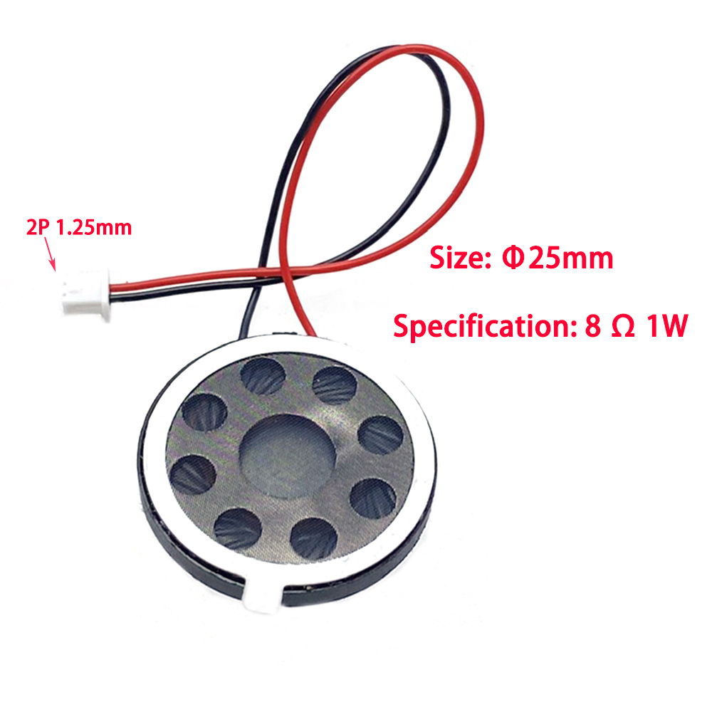 Mini haut-parleur ultra-fin, 8 ohms, 8R, 1w, diamètre 15mm, 18mm, 20mm, 23mm, 25mm, 26mm, haut-parleur pour jouets MP3, téléphones de bricolage: Black / Bundle 1