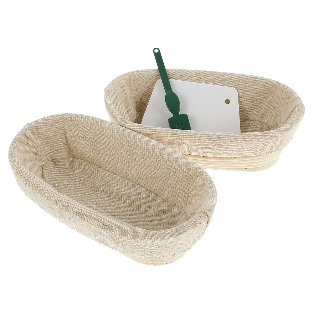 Rattan Bread Proofing Basket Oval Fermentation Rattan Basket Country Bread Banneton Dough Wicker Mass Proofing Proving Baskets