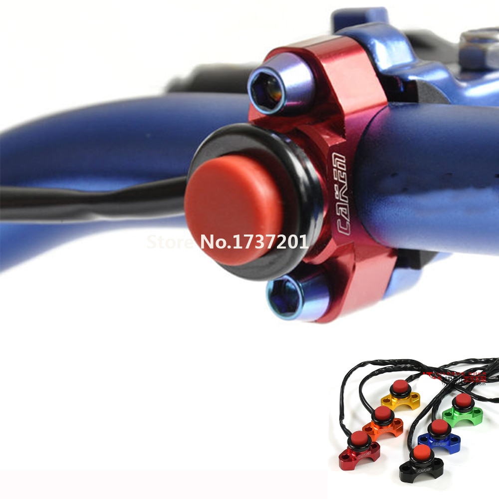 Bew Billet CNC Universal Engine Stop Start Kill Switch Button Dirt Bike ATV