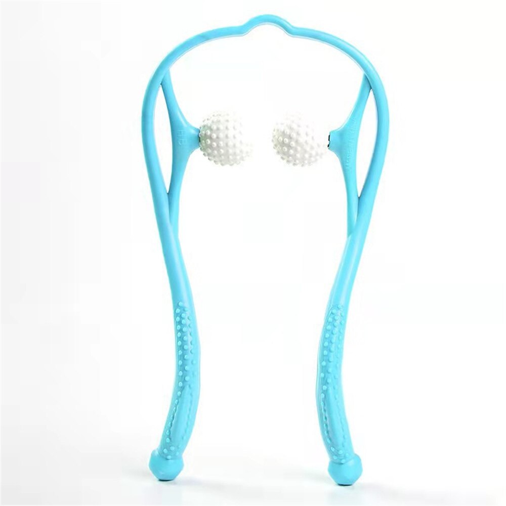 Pressure Point Therapy Neck Massage Tool Pressure Relieve Hand Roller Massage Neck Shoulder Dual Trigger Point Self Massager