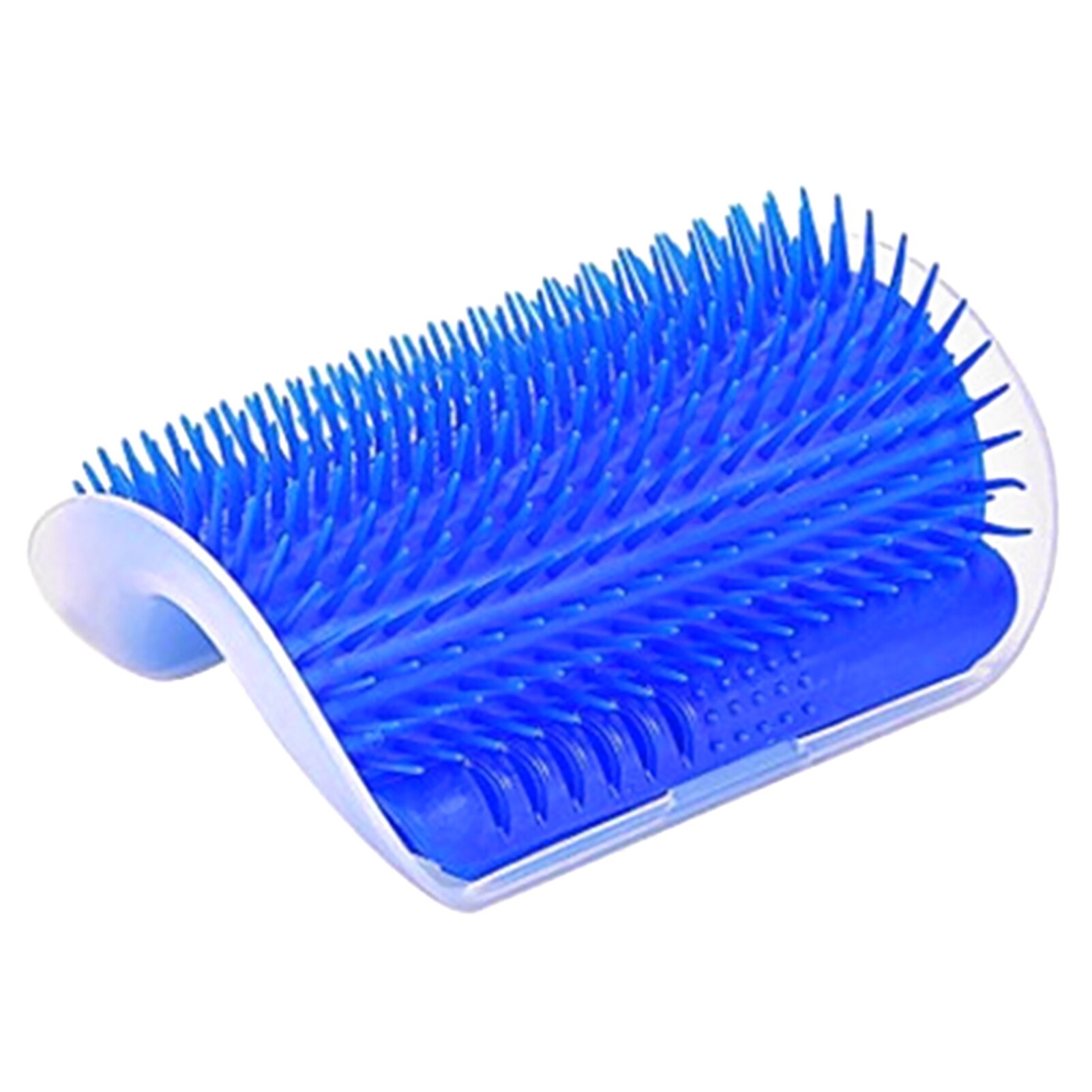 Strumento per prurito gattino solletico forniture per animali domestici spazzola per massaggi gioca a pettine gatto morbido se stesso toelettatore accessori per angoli a parete sfrega cucciolo: Blu