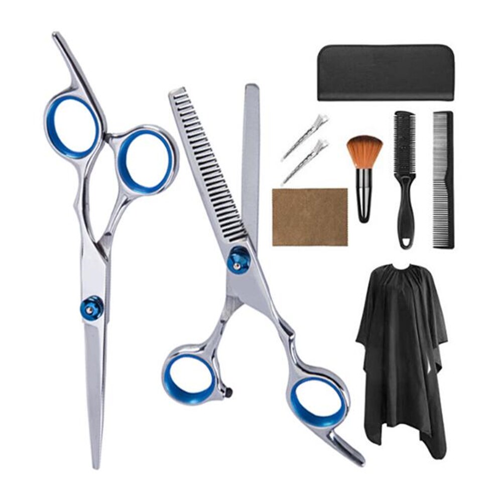 Hairdressing Scissors Set Kit Hair Cutting Scissor Hair Scissors Barber Scissors Hairdresser Tool Salon Accessaries: 10pcs set