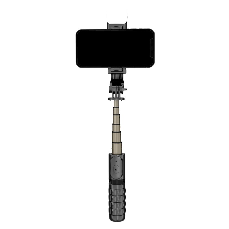 Kabelloser bluetooth-selfie-stick, faltbares mini-stativ, multifunktionaler ständer mit fülllicht für ios und android