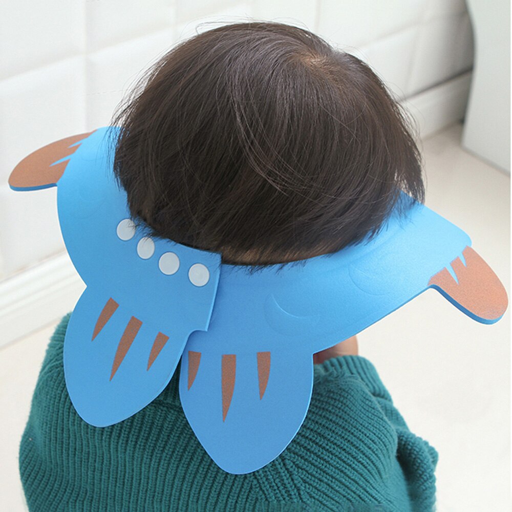 Baby Adjustable Cartoon Shower Cap Hair Wash For Bath Waterproof Protective Shield Hat