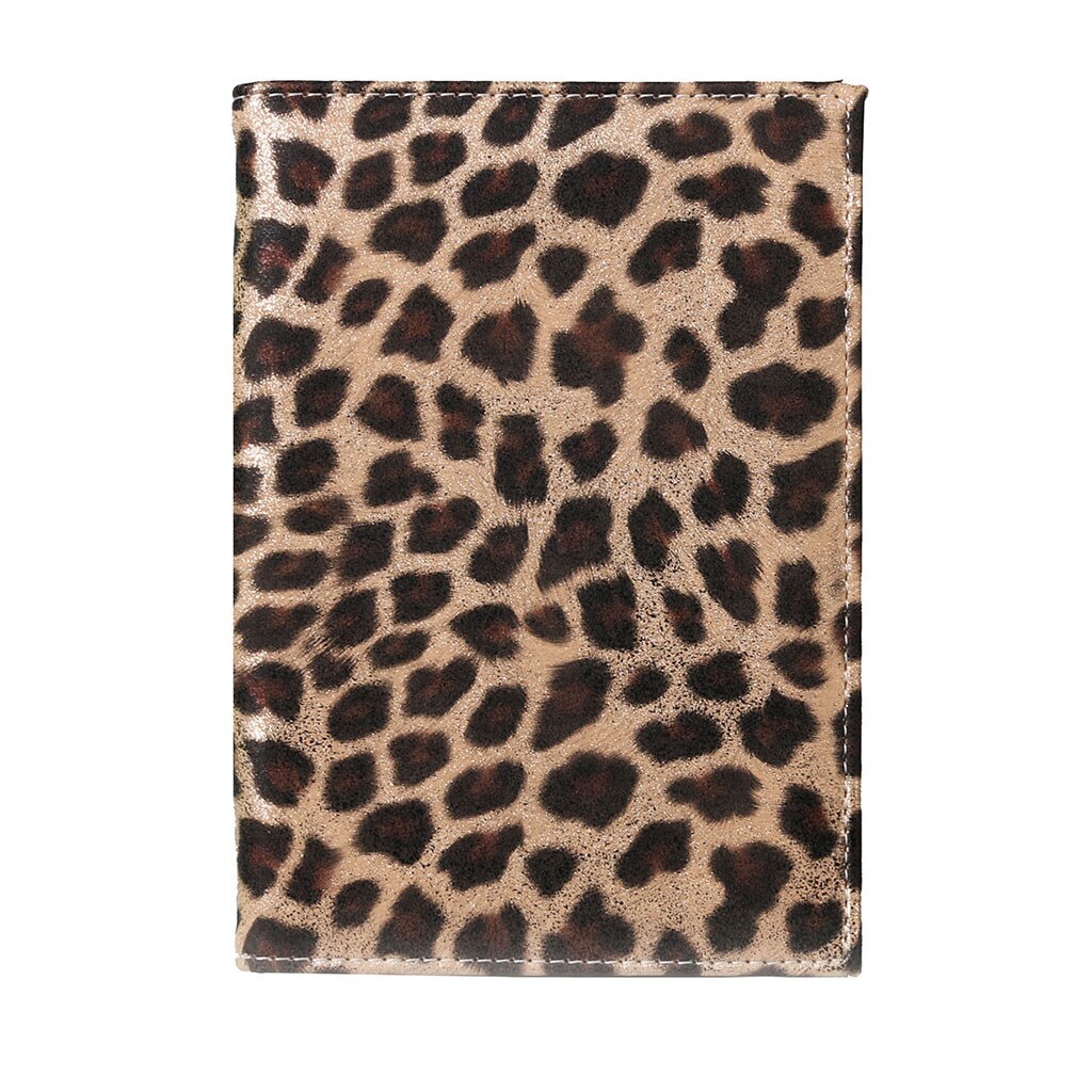 Reisepass Protector Leopard Brieftasche Visitenkarte Weichen Passport Abdeckung обложка на паспорт frauen geldbörsen cartera mujer: YELLOW