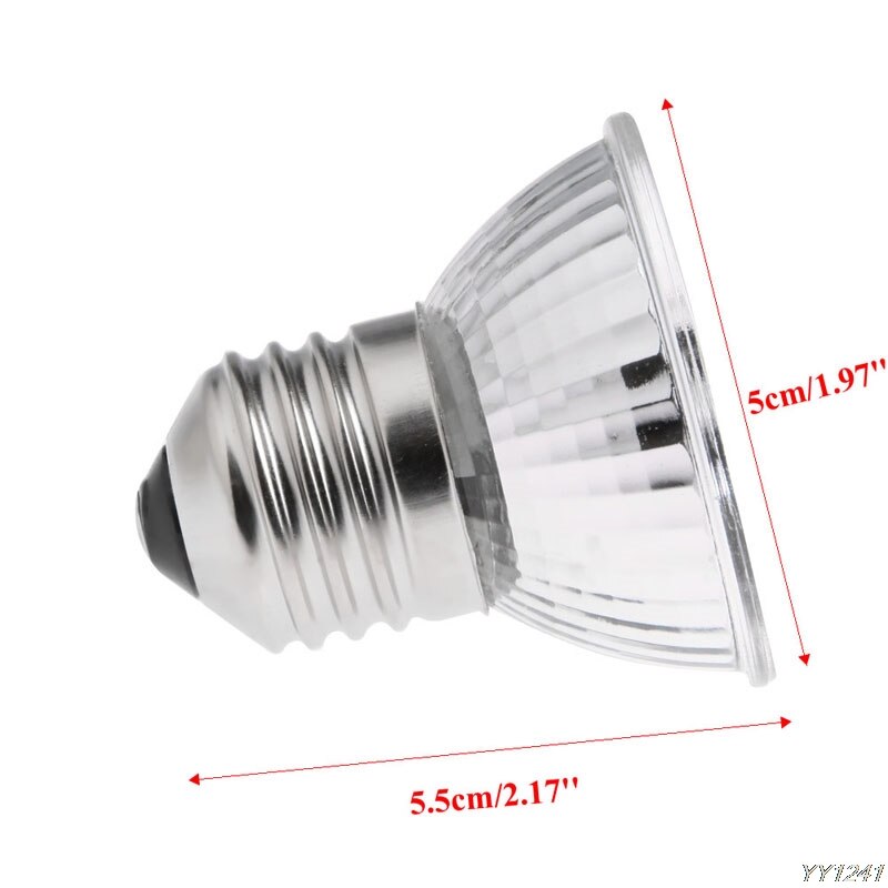 Uva Uvb Reptile Tortoise Heating Lamp Full Spectrum Sunlamps Basking Pet 25W/50W/75W