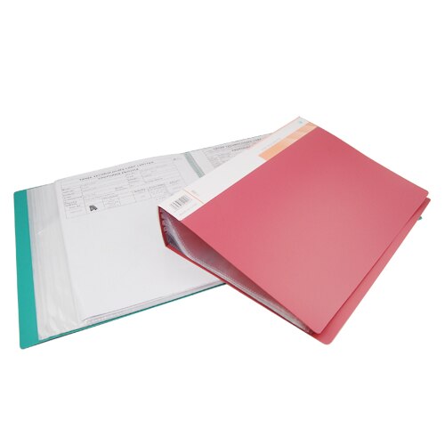 Blel A4 Display Boek Documenten Storage Portfolio Map Document Map Bestandsmap 100 Zakken School Stationair Tool