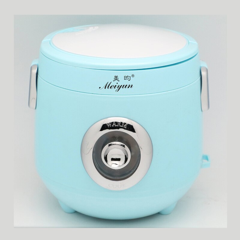 1.2L Portable Cooking Pot 220V Electric Small Rice Cooker 200W Multi Cooker Electric Lunch Box for 2 Persons: Blue