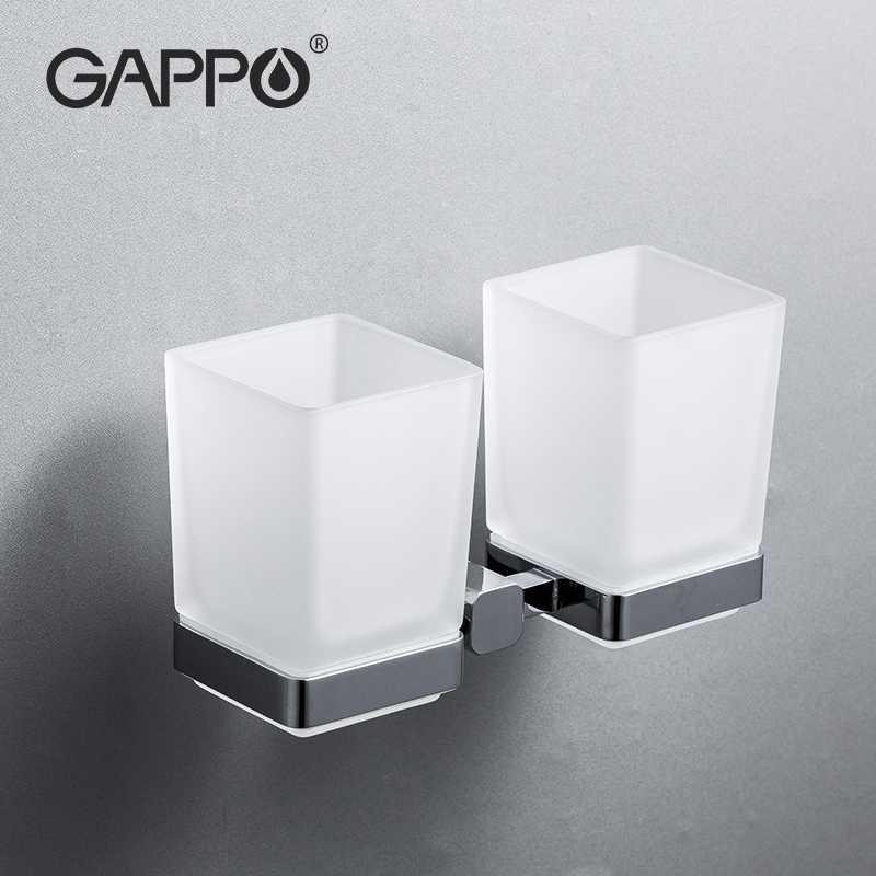 Gappo Cup Tumbler Houders Dubbele Tandenborstel Tand Bekerhouder Cups Wall-Mount Badkamer Accessoires Bad Hardware Set G3806/g3808
