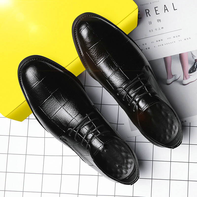 Håndlaget italiensk stil retro menn skinnkjole formell virksomhet oxfords sko herre festsko stor størrelse 38-48 vv-39z