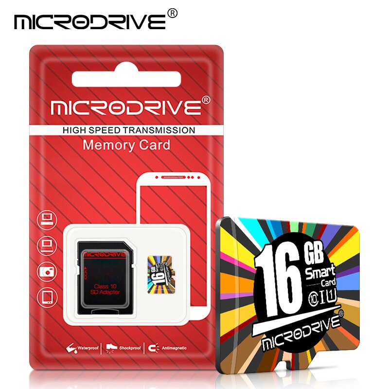 Micro SD Card Memory Card 16GB 32GB 64GB 128GB MicroSD TF card 8G cartao de memoria with Adapter For camera: 16GB