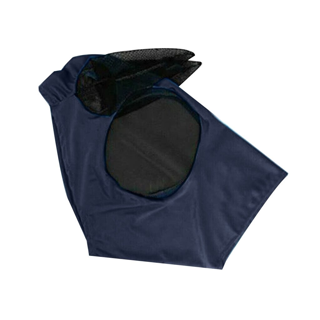 Anti-fly mesh heste maske hest maske stretch bug øje hest flue maske med dækkede ører hest flue maske lang næse med ører: Default Title