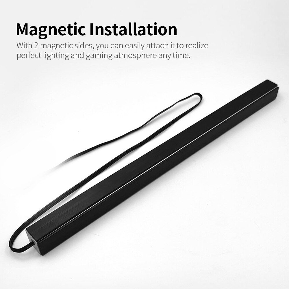 COOLMOON ARGB Diamond-Like LED Strip Magnetic RGB Light Bar Rainbow PC Case Light Bar with 5V 3Pin ARGB Header Sync Lighting