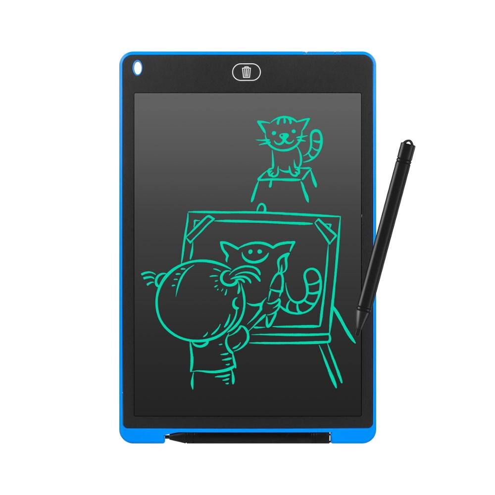 Lcd Tablet Elektronica Tekening Tablet Smart Lcd Schrijven Tablet Uitwisbare Tekentafel 12 Inch Licht Pad Handschrift: Blue
