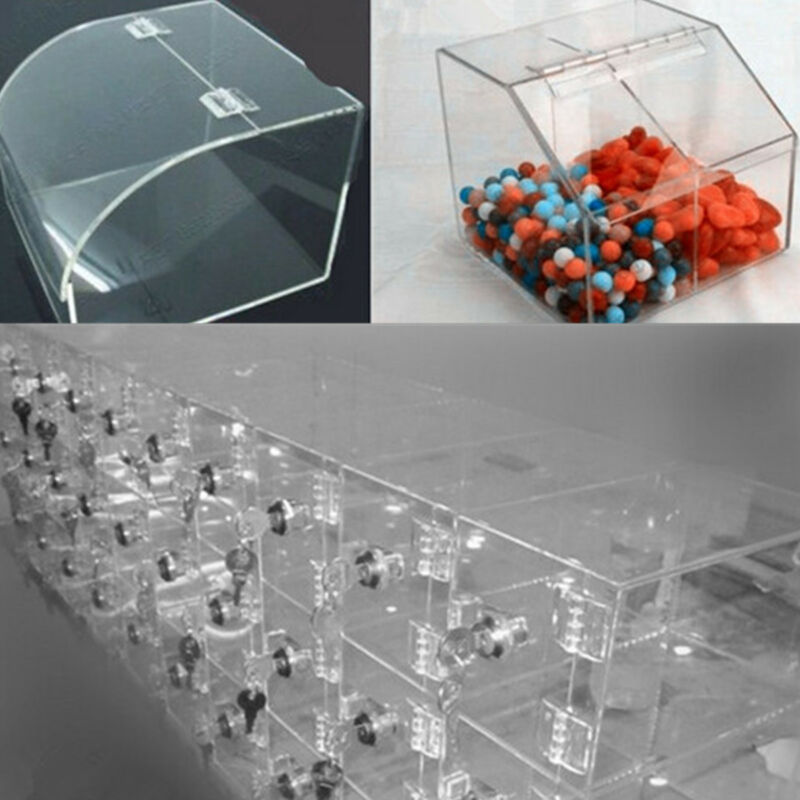 3-10 stk klar transparent akryl plast hængselboks piano plexiglas hængsel