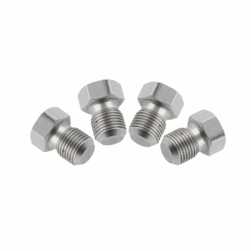 Silver Injector Plug 8 * 6 * 1cm 4Pcs 9.5mm Oil Squirter Set B16A B18C