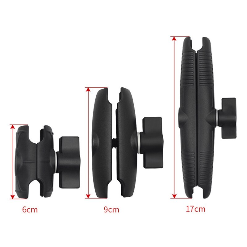 Arm Double Socket Arm for RAM with 1 Inch Ball Base Mount Motorcycle Camera Extension Arm