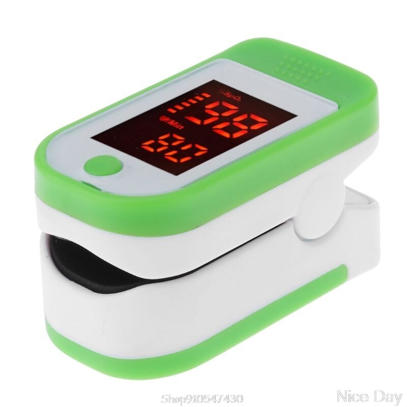Fingertip Pluse Oximeter Finger Pulse Ox Monitor Blood Oxygen Station Oximeter Blood Oxgen Meter Heart Rate Meter D15: Red