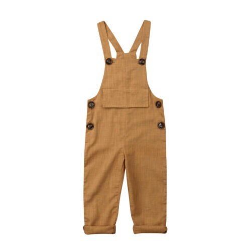 0-3T Toddler Overall Baby Girl Boys Bib Suspender Pants Backless Romper Jumpsuit Summer Infant Outfits Clothes