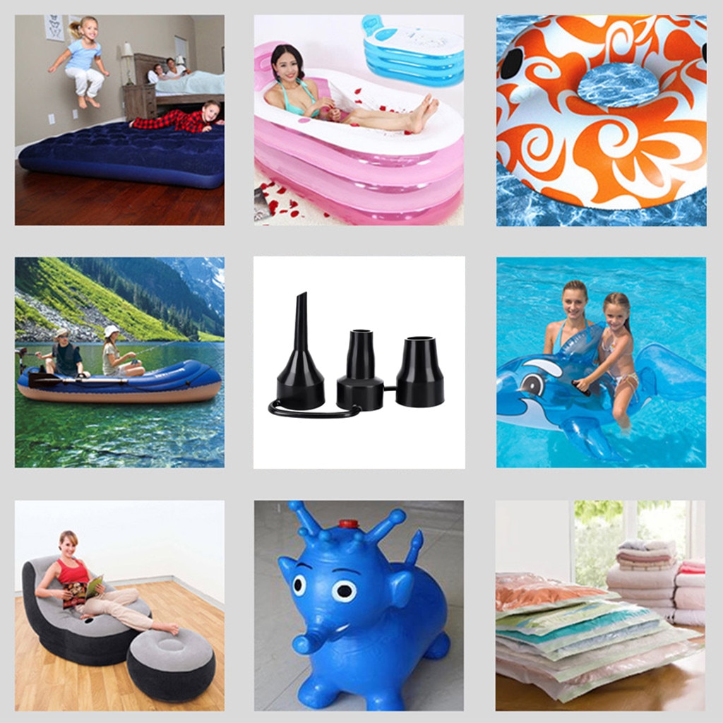 Plastic Nozzle Pump Nozzle Head Air Inflator Adaptor Replacement Nozzles 3 Sizes Vervang mondstuk