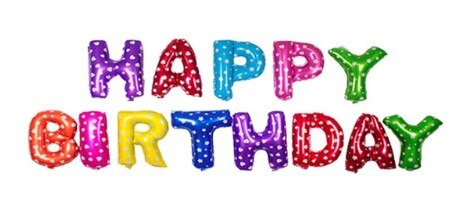 13pcs/set Cute HAPPY BIRTHDAY Alphabet Letters Balloons Party Decoration Engagement Aluminum Foil Membrane Ballons: MULTI