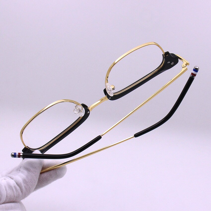 THOM Glasses for Men Women&#39;s Eyeglasses With Frame Vintage Myopia Prescription Eyewear Tom Brown Spectacle TB707